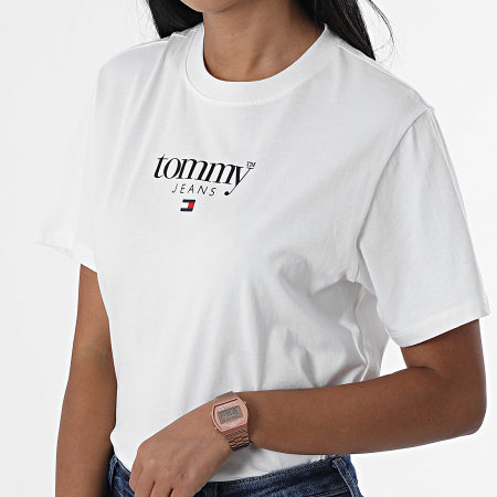 Tommy Jeans - Camiseta de mujer Classic Essential Logo 4366 Blanca