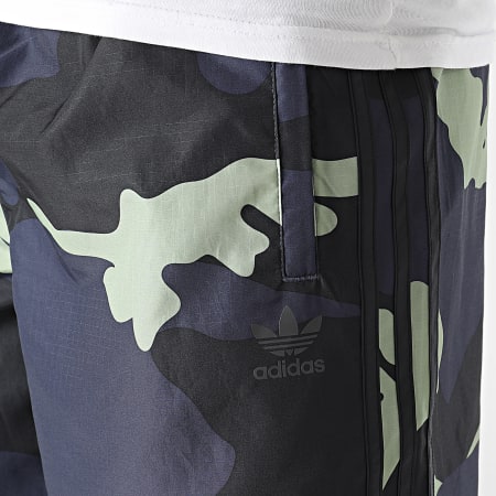 Adidas Originals - Short Jogging A Bandes Graphics HF4872 Bleu Marine Camouflage