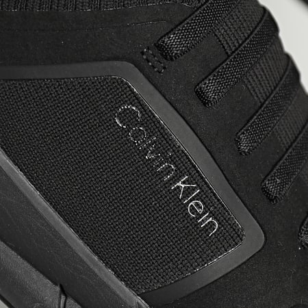 Calvin Klein - Baskets Low Top Lace Up Leather 0616 Triple Black