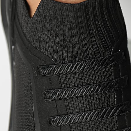 Calvin Klein - Baskets Low Top Lace Up Leather 0616 Triple Black