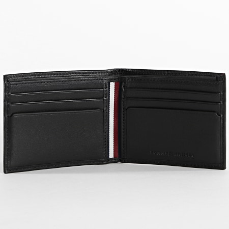 Tommy Hilfiger - Mini portafoglio in pelle premium 0241 nero