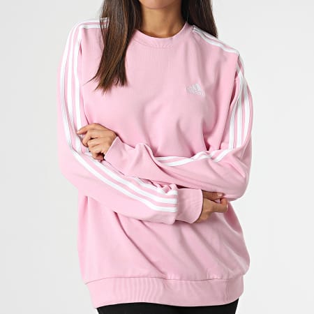 Adidas Sportswear - Felpa donna a girocollo HL2081 Rosa