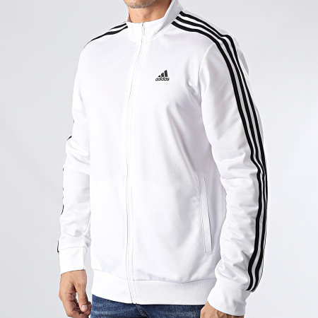 Adidas Sportswear - Veste Zippée A Bandes 3 Stripes H46102 Blanc
