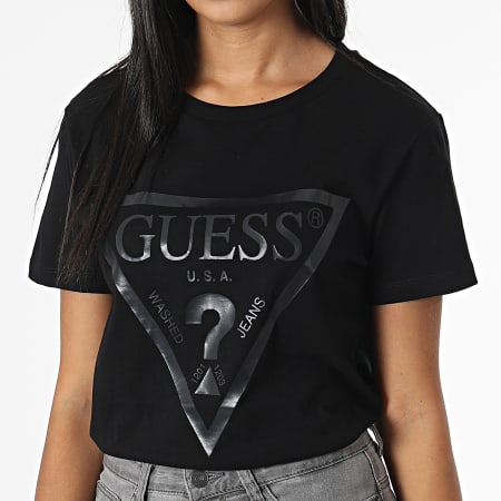 Guess - Camiseta Mujer V2YI07 Negro