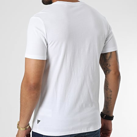Guess - Camiseta M2BI0B Blanca Iridiscente