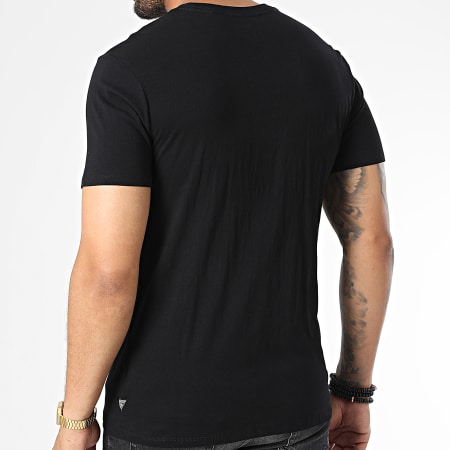 Guess - Camiseta M2BI0B Negra Iridiscente