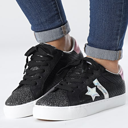 Baskets Femme Shepton 42229 Noir Serpent