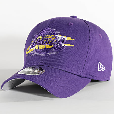 New Era - Casquette 9Fifty Stretch Snap Tear Logo Los Angeles Lakers Violet