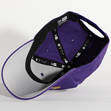 New Era - Casquette 9Fifty Stretch Snap Tear Logo Los Angeles Lakers Violet