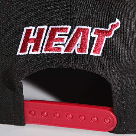 New Era - Casquette Snapback 9Fifty Team Wordmark Miami Heat Noir