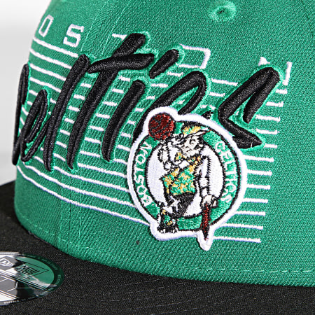 New Era - Casquette Snapback 9Fifty Team Wordmark Boston Celtics Vert