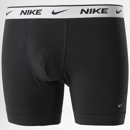 Nike - Calzoncillos bóxer de algodón elástico KE1007 Negro
