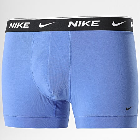 Nike - Pack De 3 Bóxers De Algodón Elástico KE1008 Azul Marino Burdeos