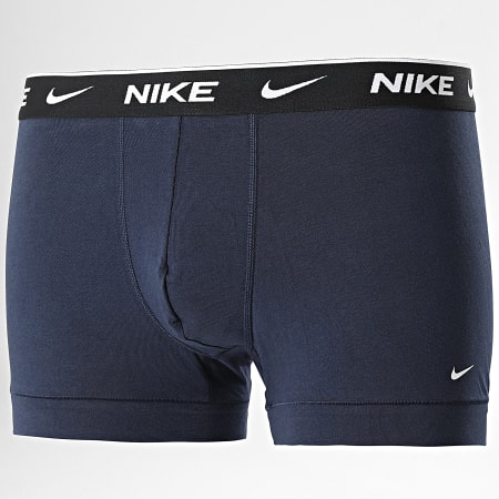 Nike - Confezione da 3 boxer stretch in cotone KE1008 blu navy bordeaux