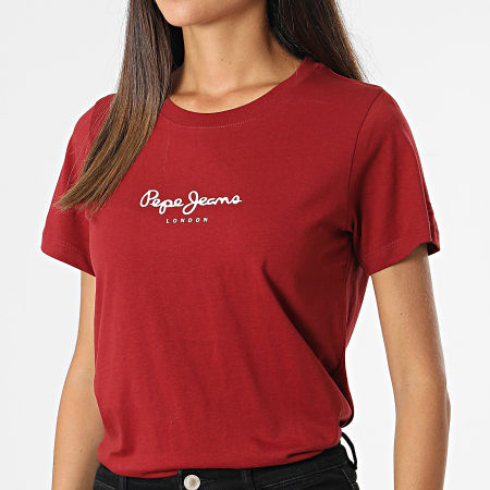 Pepe Jeans - Tee Shirt Femme Camila Bordeaux