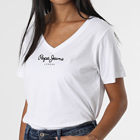 Pepe Jeans - Tee Shirt Femme Camila Blanc