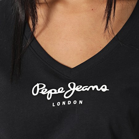 Pepe Jeans - Tee Shirt Femme Camila Noir