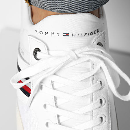 Tommy Hilfiger - Zapatillas Iconic Sock Runner Mix 4137 Blancas