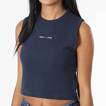 Tommy Jeans - Camiseta de tirantes para mujer 3702 Azul marino