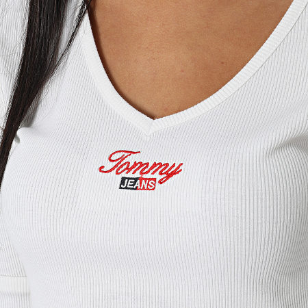 Tommy Jeans - Camiseta Manga Larga Mujer Crop Baby 3626 Beige