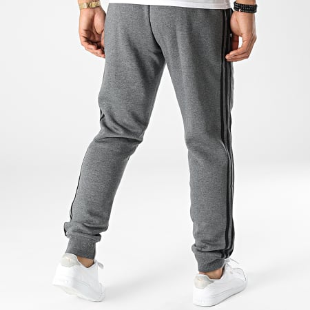 Adidas Sportswear - GK8826 Pantaloni da jogging a 3 strisce Grias Antracite Chiné