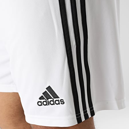 Adidas Performance - Manchester United Striped Jogging Shorts H13888 Blanco