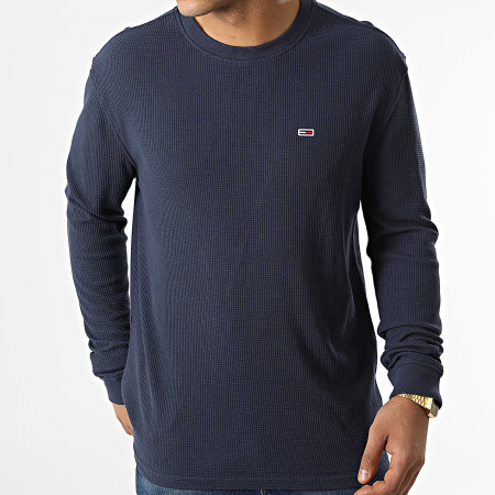 Tommy Jeans - Maglietta a maniche lunghe 5041 blu navy