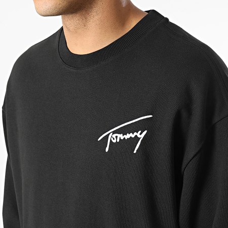 Tommy Jeans - Tommy Signature Felpa girocollo 5206 Nero