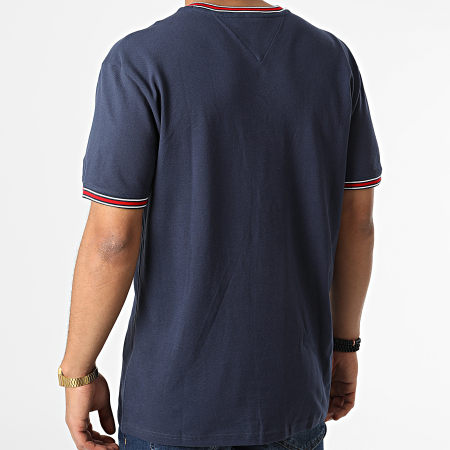 Tommy Jeans - Tee Shirt Classic Pique 5047 Bleu Marine