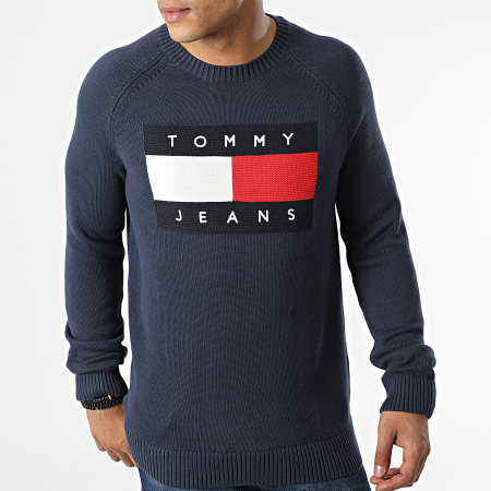 Tommy Jeans - Jersey Regular Flag 5061 Azul marino