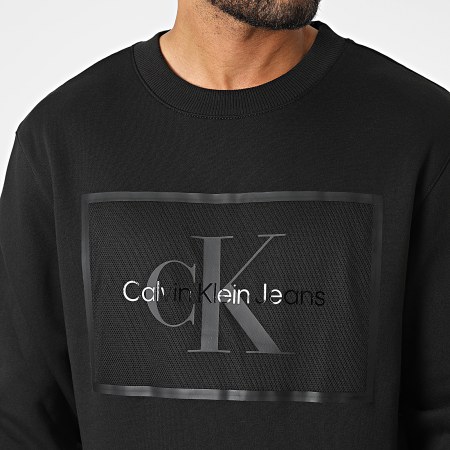Calvin Klein - Sudadera cuello redondo 1880 Negro