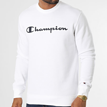 Champion - Felpa girocollo 218283 Bianco
