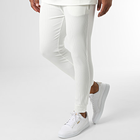 Classic Series - MAX009 Set di maglietta bianca e pantaloni da jogging
