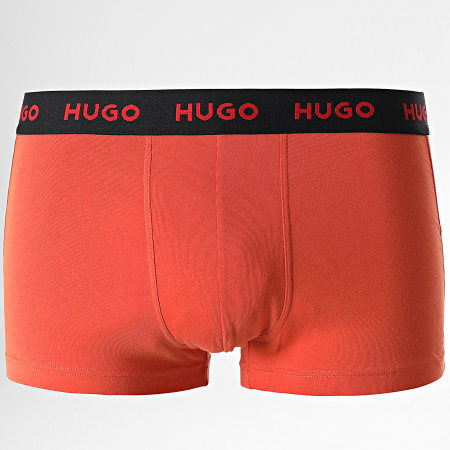HUGO - Set di 3 boxer 50469766 nero navy arancione