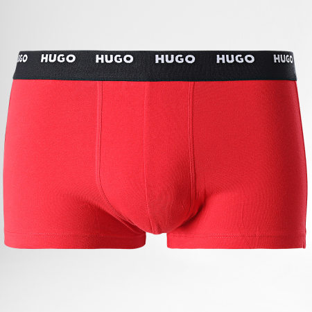 HUGO - Confezione da 5 boxer 50479944 nero rosso bianco