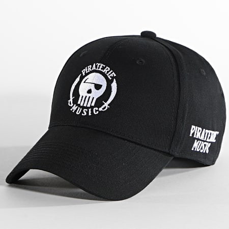 Piraterie Music - Cappello Logo Nero Bianco