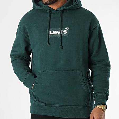 Levi's - Sudadera con capucha 38479 Verde oscuro