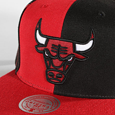 Mitchell and Ness - Casquette Snapback What The Pinstripe Chicago Bulls Rouge