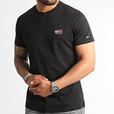 Tommy Jeans - Camiseta Logo Pecho 0099 Negro