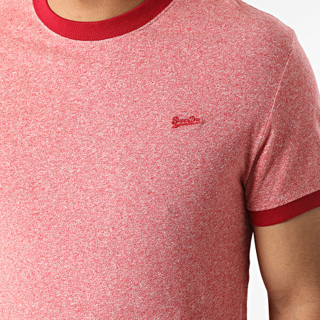 Superdry - Tee Shirt M1011183A Rouge Chiné