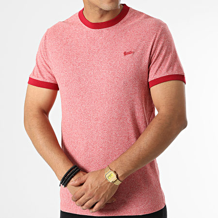 Superdry - Tee Shirt M1011183A Rouge Chiné