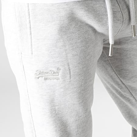 Superdry - Pantalon Jogging Vintage Logo Embroidery M7010957A Gris Chiné
