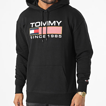 Tommy Jeans - Sweat Capuche Regular Athletic Logo 5009 Noir