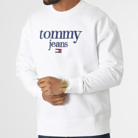 Tommy Jeans - Sweat Crewneck Regular Modern Corp Logo 5029 Blanc