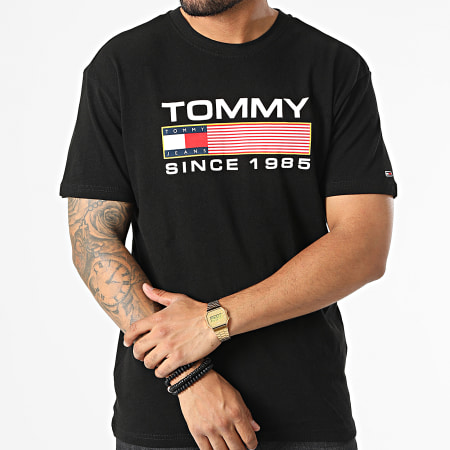 Tommy Jeans - Tee Shirt Classic Athletic Twisted Logo 4991 Noir