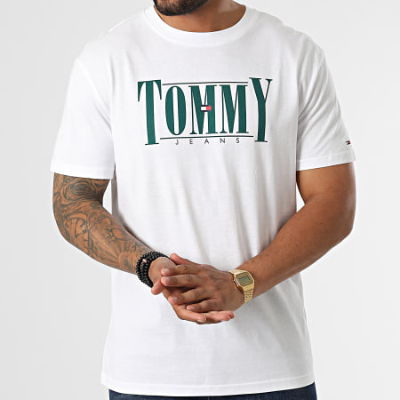 Tommy Jeans - Tee Shirt Classic Essential Serif 4993 Blanc