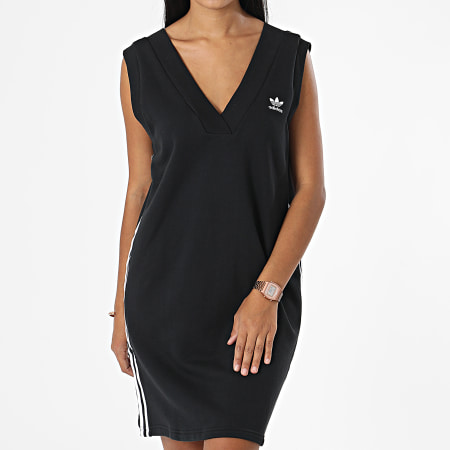 Adidas Originals - Vestido de sudadera para mujer HM2134 Negro