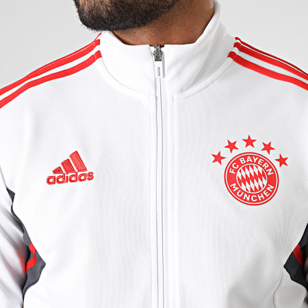 adidas - Chándal Bayern Munich HB0626 Blanco Gris Carbón
