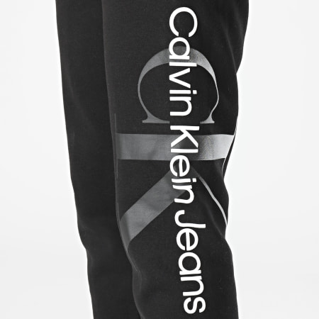 Calvin Klein - Pantalon Jogging Femme Gradient Monologo 8743 Noir