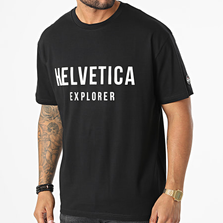 Helvetica - Camiseta Barwin Negra